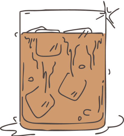 Illustration of a brown rectangular container with a lid on a white background